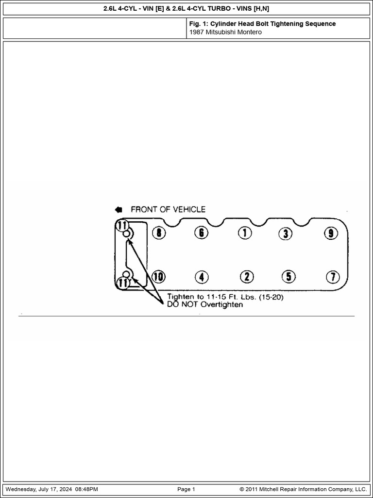 Torque Sequence | PDF
