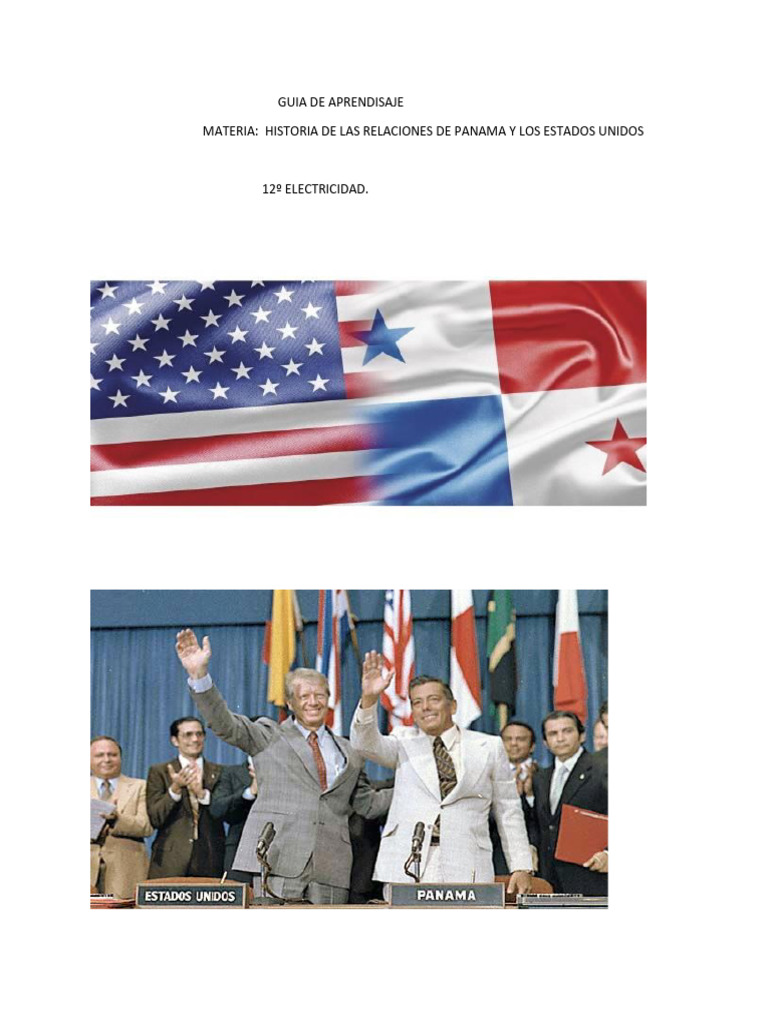 Relaciones de Panama Con EE Uu PDF Panamá