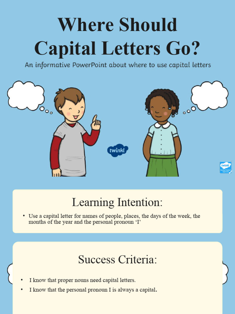 English Online - Capital Letters | PDF | Noun | Language Mechanics