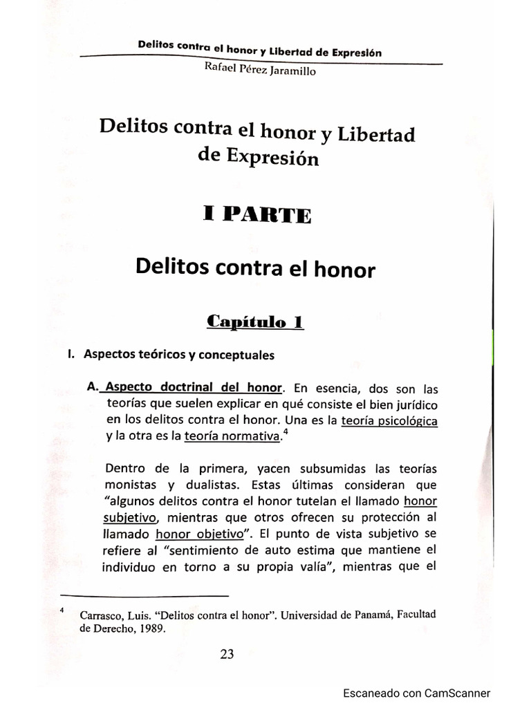 LECTURA Delito Contra El Honor | PDF