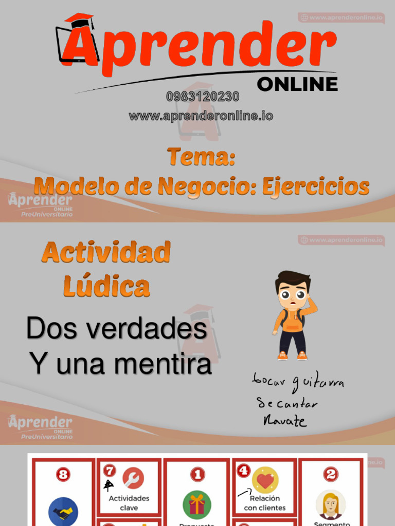 Ejercicios para Crear un Modelo de Negocio | PDF | Crecimiento personal ...