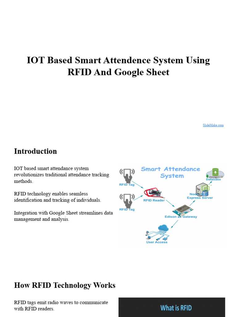 IOT Based Smart Attendence System Using RFID and Google Sheet 2 | PDF ...