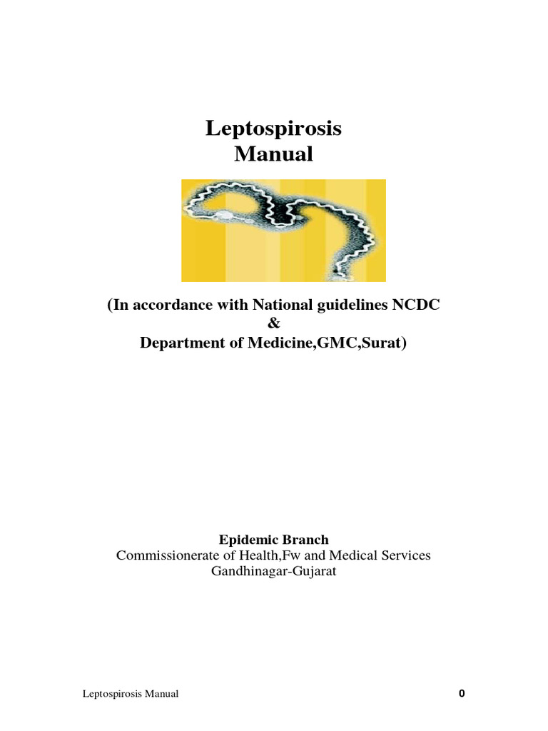 Leptospirosis Disease Management Guide | PDF | Medical Specialties ...