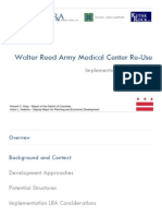 Walter Reed Redevelopment Implementation Report