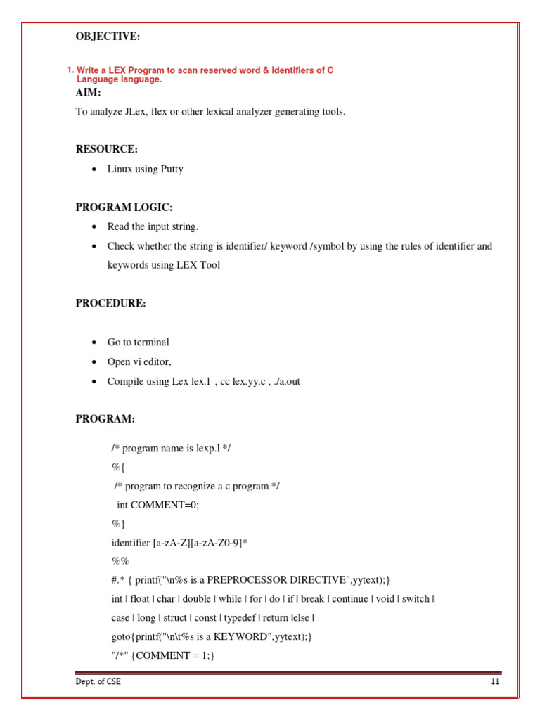 Lexical Analyzer Implementation in C | PDF | Parsing | Computer Program