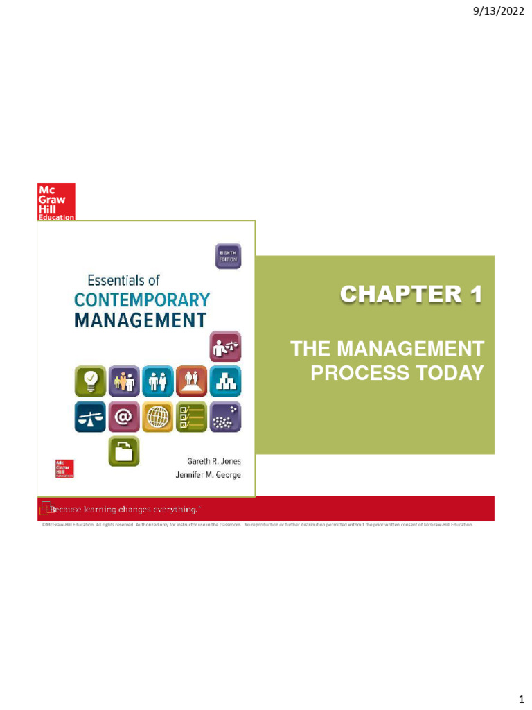 The Management Process Today | PDF