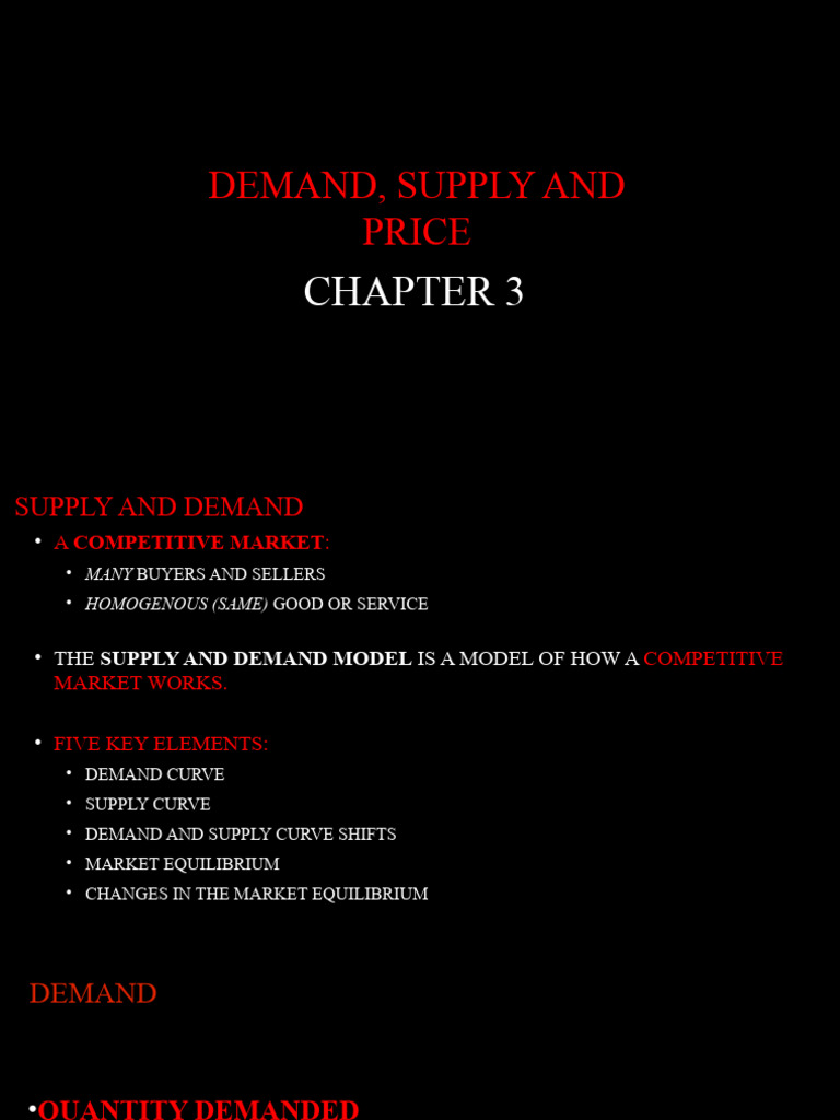 Supply and Demand Fundamentals | PDF | Economic Equilibrium | Supply ...