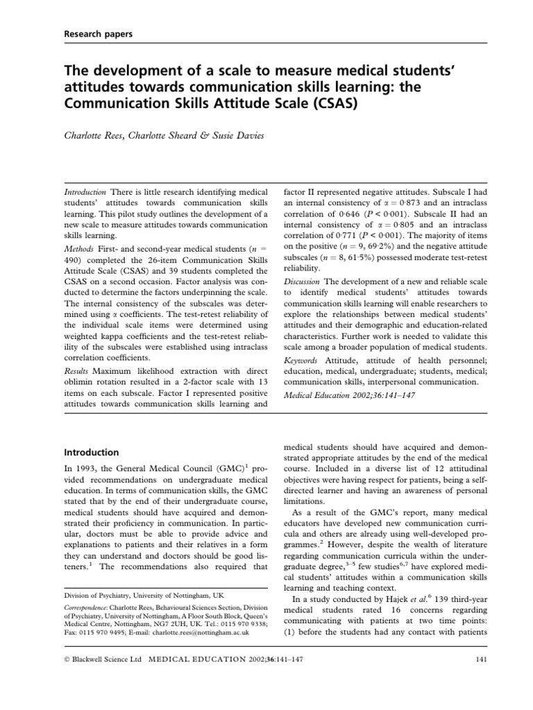 Rees Et Al 2002 | PDF | Psychology | Behavioural Sciences