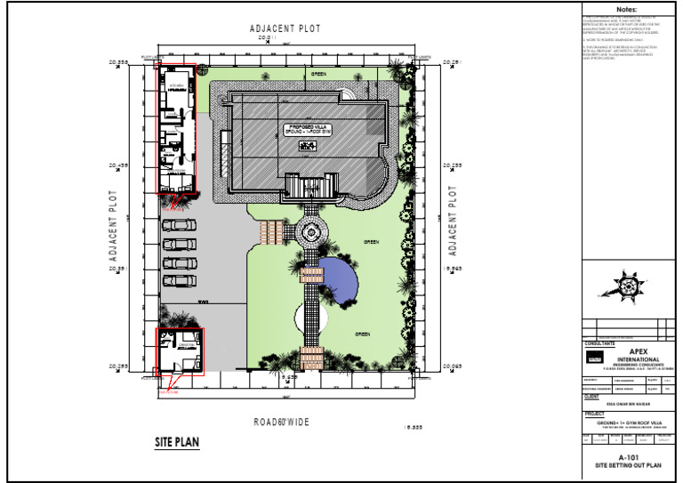 Site Setting Out Plan