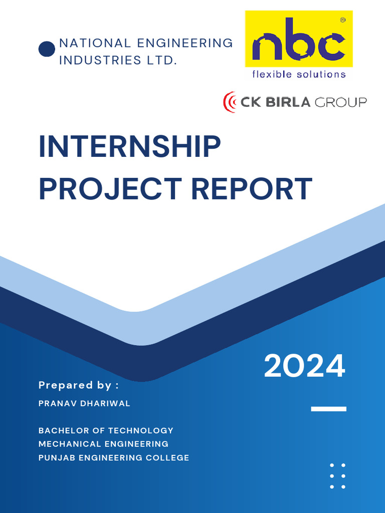 NBC Bearings Internship Report 2024 | PDF | Bearing (Mechanical)