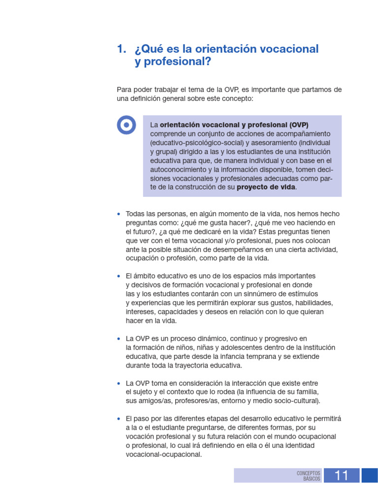 ¿Qué Es La Orientación Vocacional y Profesional?: Conceptos Básicos ...