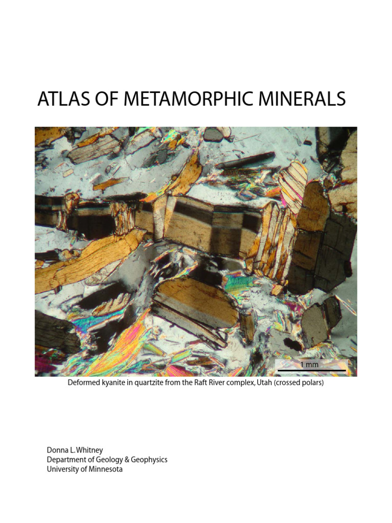 Atlas of Metamorphic Minerals | PDF | Minerals | Mineralogy