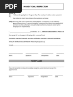 SHE Representative Nomination Form | PDF | Occupational Safety And Health