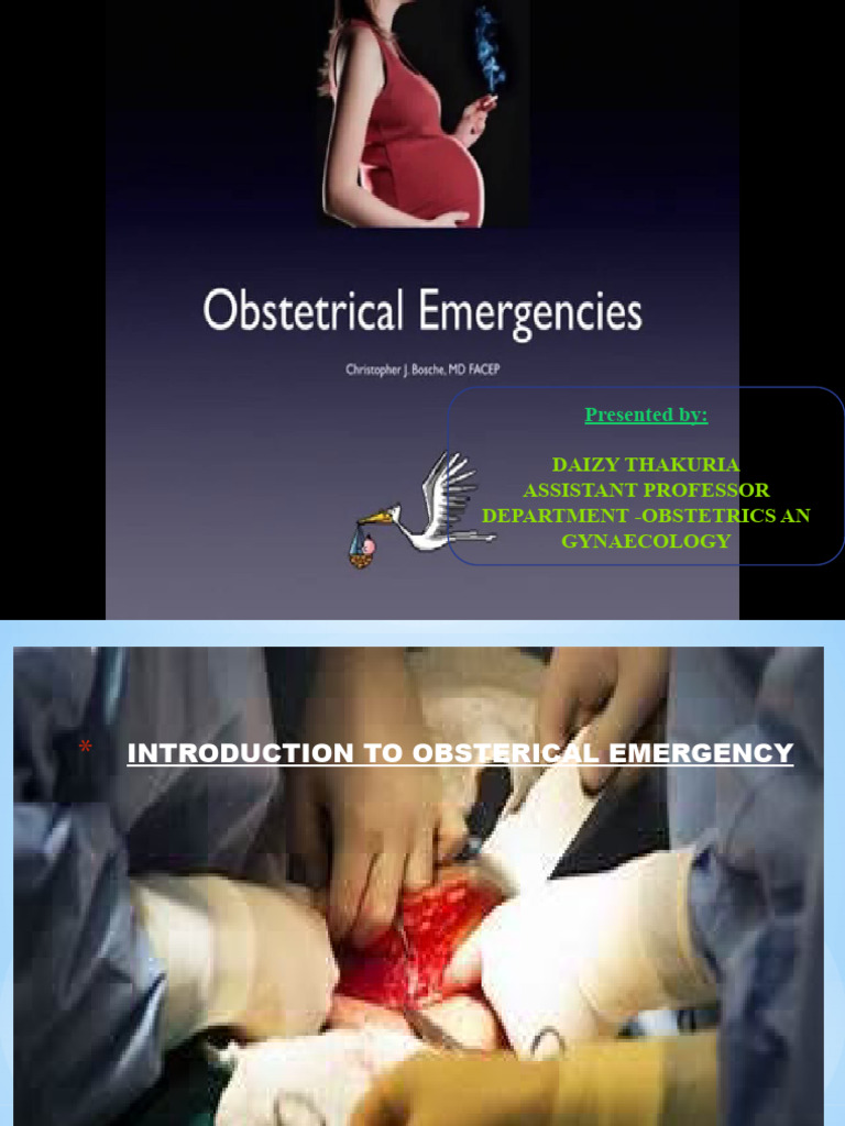 Obstetric Emergency | PDF | Childbirth | Uterus