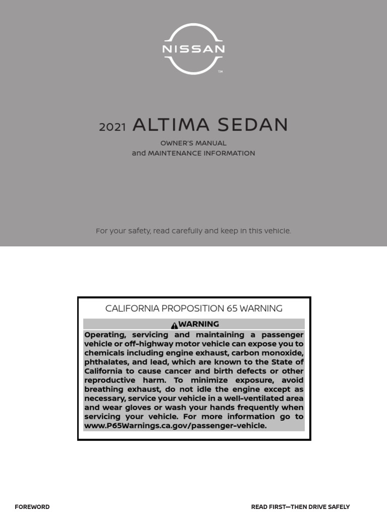 2022 ALTIMA OWNERS MANUAL PDF intelligence overview