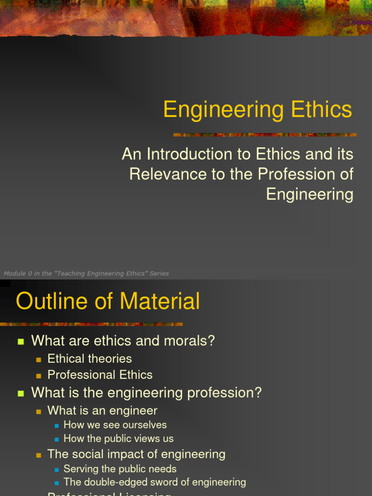 Introduction to Engineering Ethics | PDF | Morality | Conscience