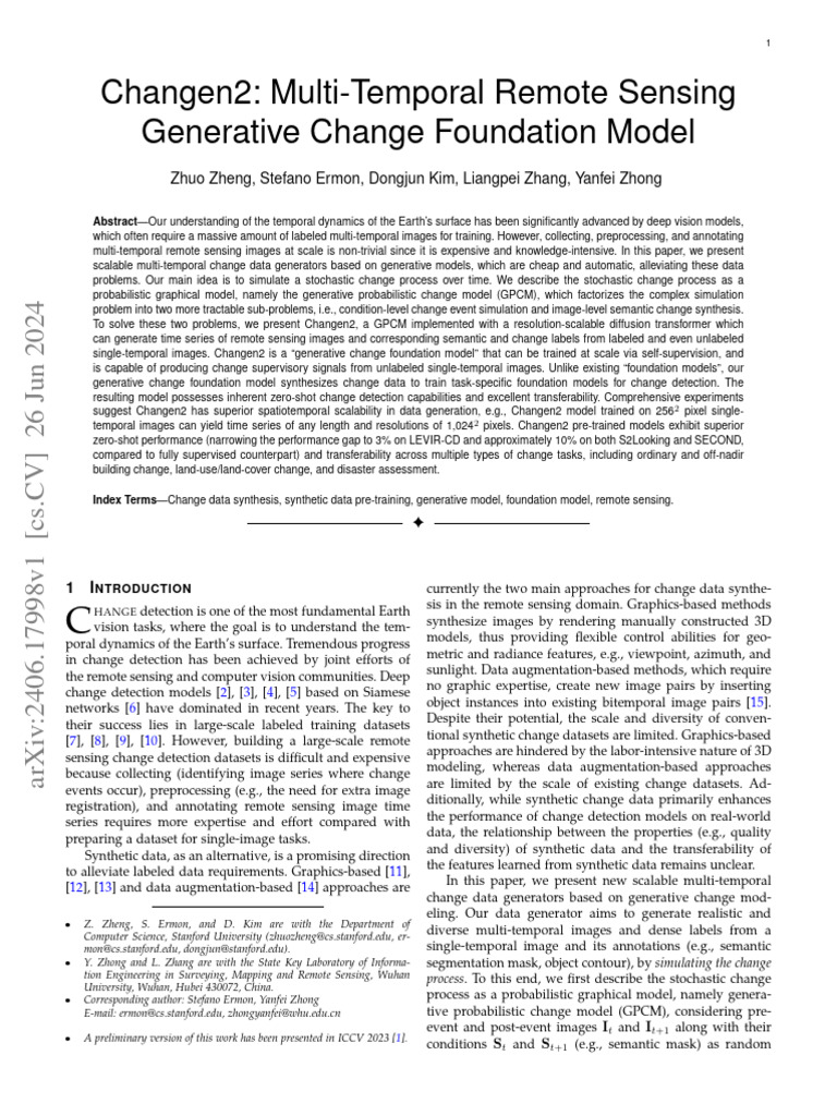 Changen2: Multi-Temporal Remote Sensing Generative Change Foundation ...