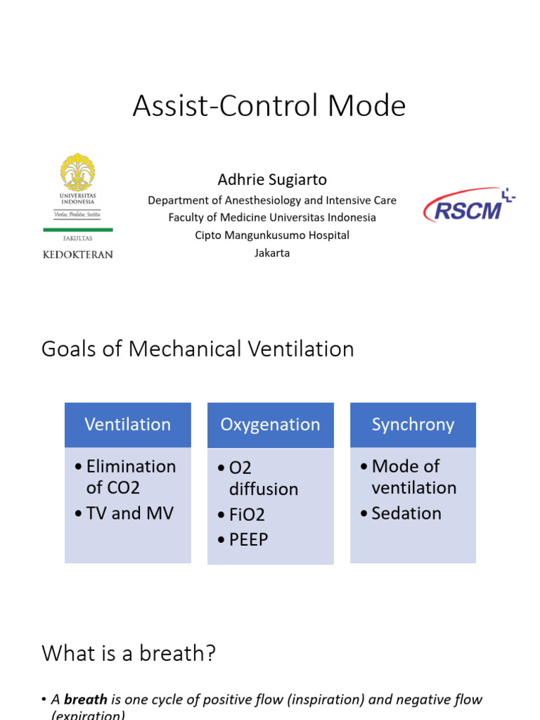 4 - Assist-Control Mode JCCA | PDF | Breathing | Physiology