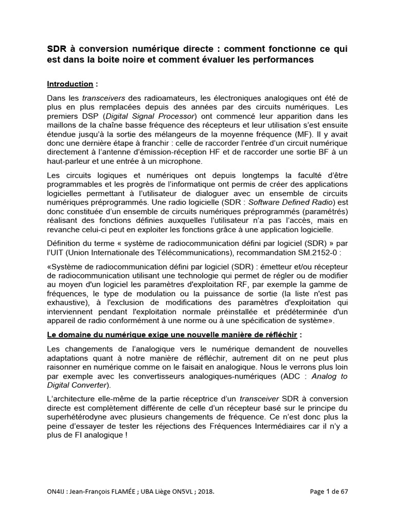 SDR À Conversion Numérique Directe: Comment Fonctionne Ce Qui Est Dans ...