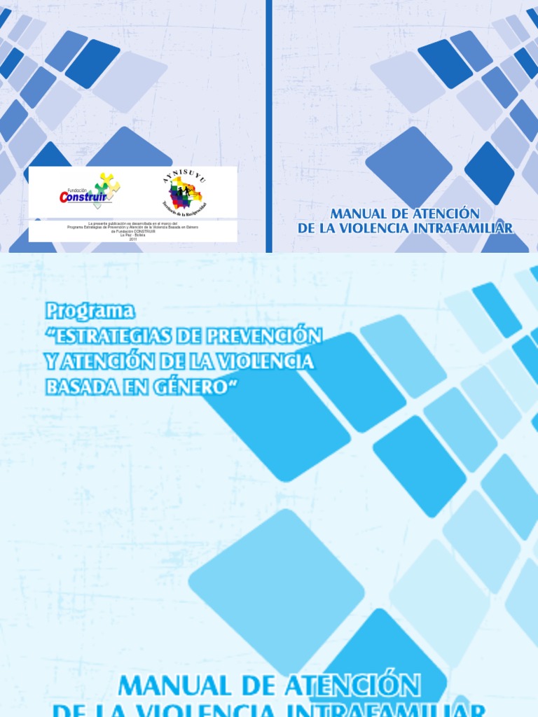 Manual de Atención a la Violencia Intrafamiliar | PDF | Violencia ...