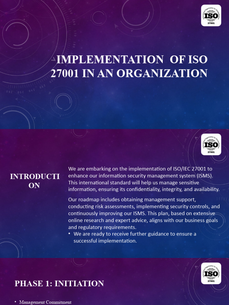 Presentation Iso Final A Pdf Information Security Information