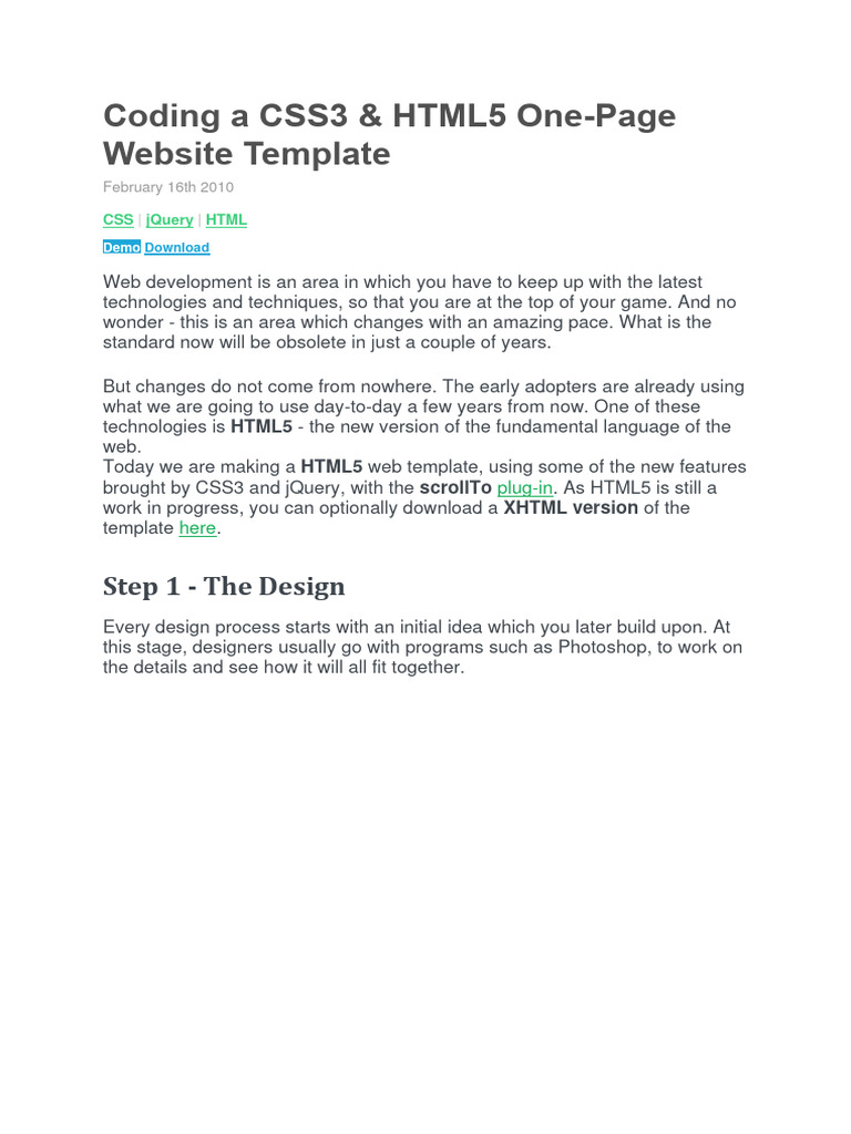 Coding A CSS3 | PDF | Html5 | Html Element