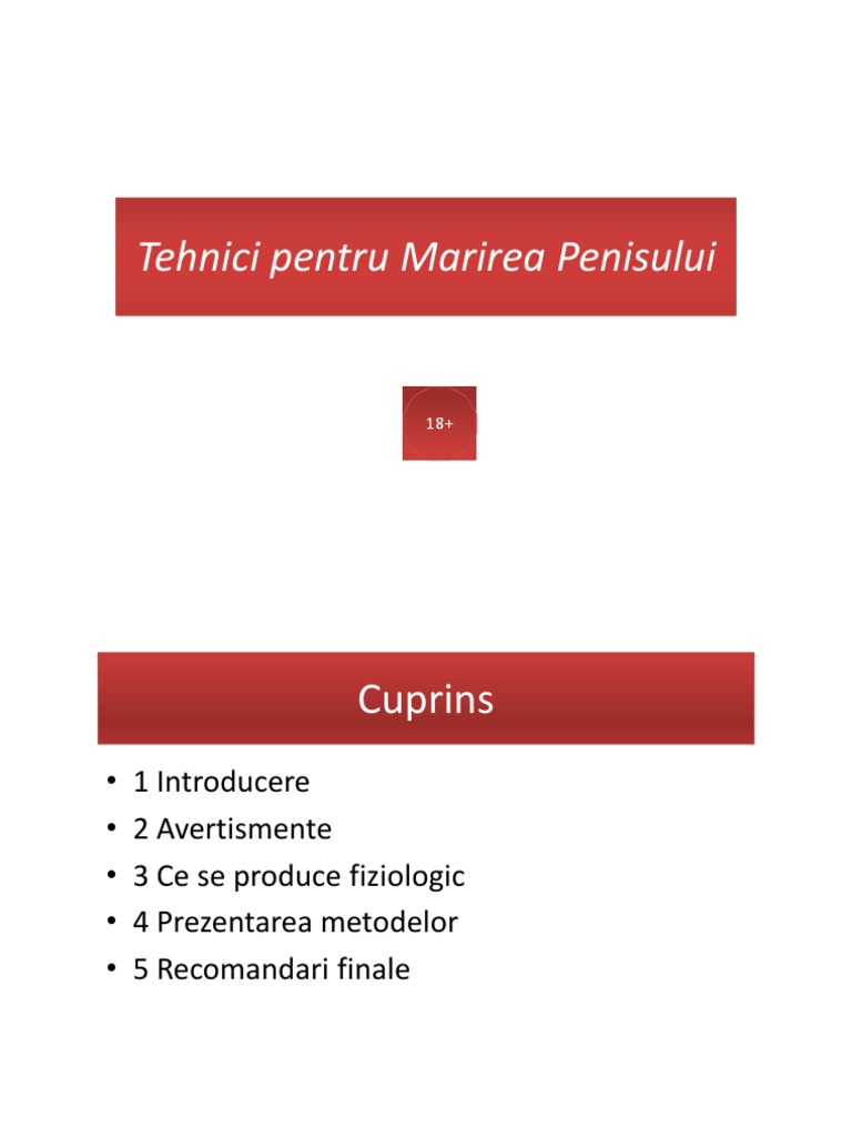 Clasamentul Produselor pentru Mărirea Penisului