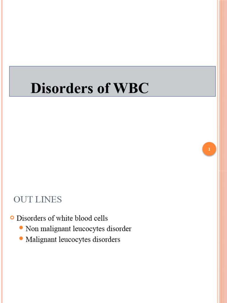 White Blood Cell Disorders Overview | PDF | White Blood Cell | Lymphocyte