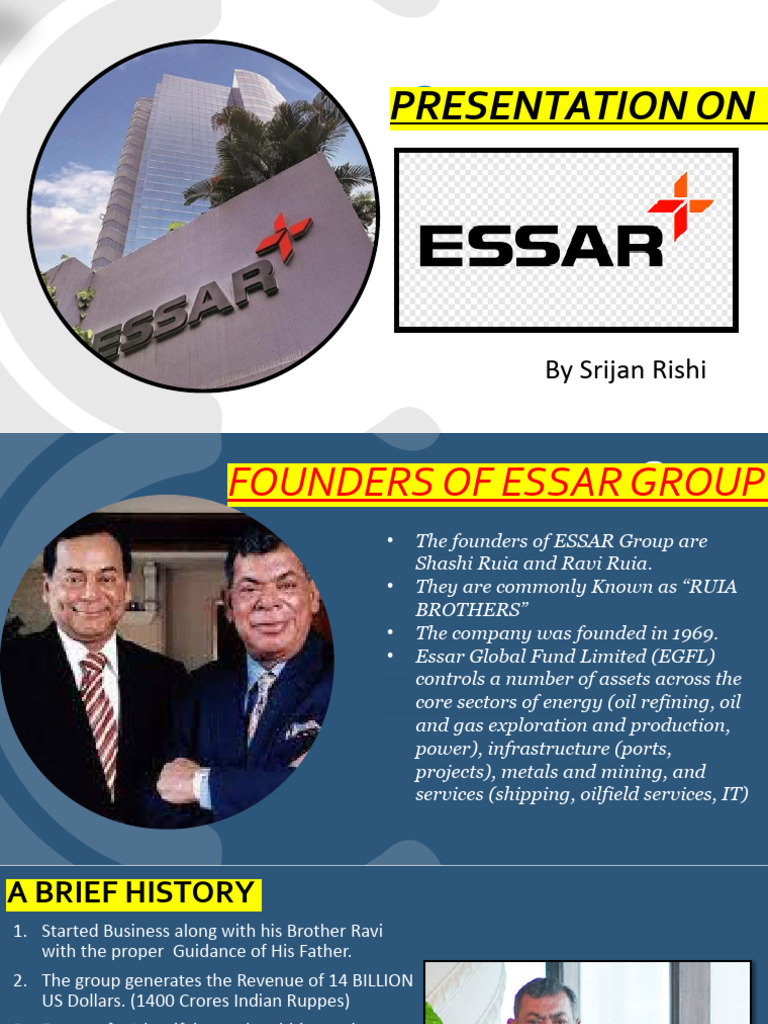 Essar Group: Founders and Vision | PDF | Economies