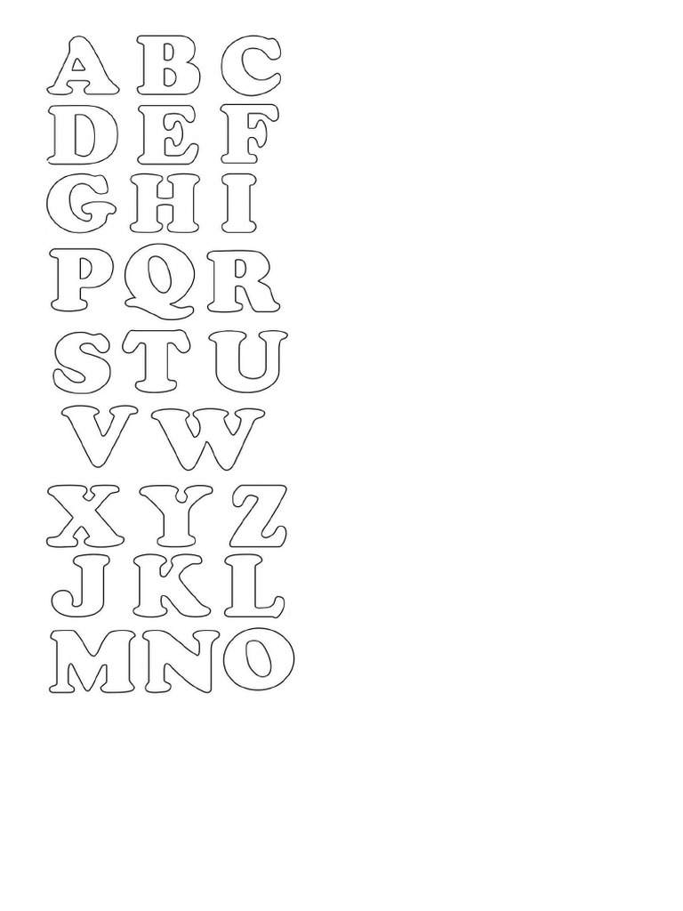 Plantilla Letras | PDF