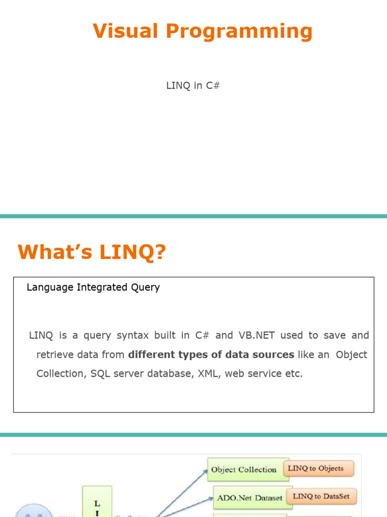 LINQ Essentials for Programming Students | PDF | Language Integrated ...