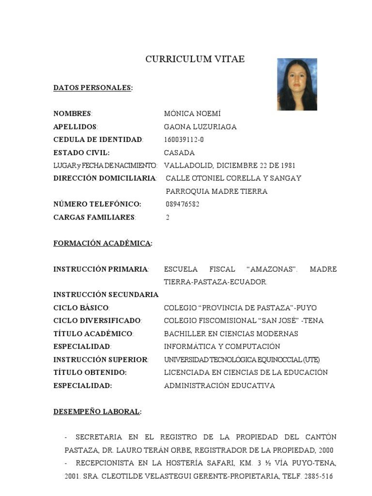How to write a curriculum vitae picture
