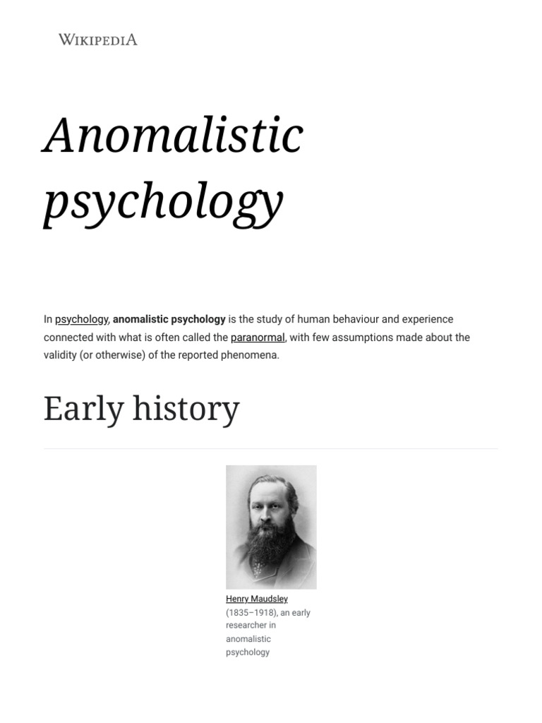 Understanding Anomalistic Psychology | PDF | Science | Behavioural Sciences