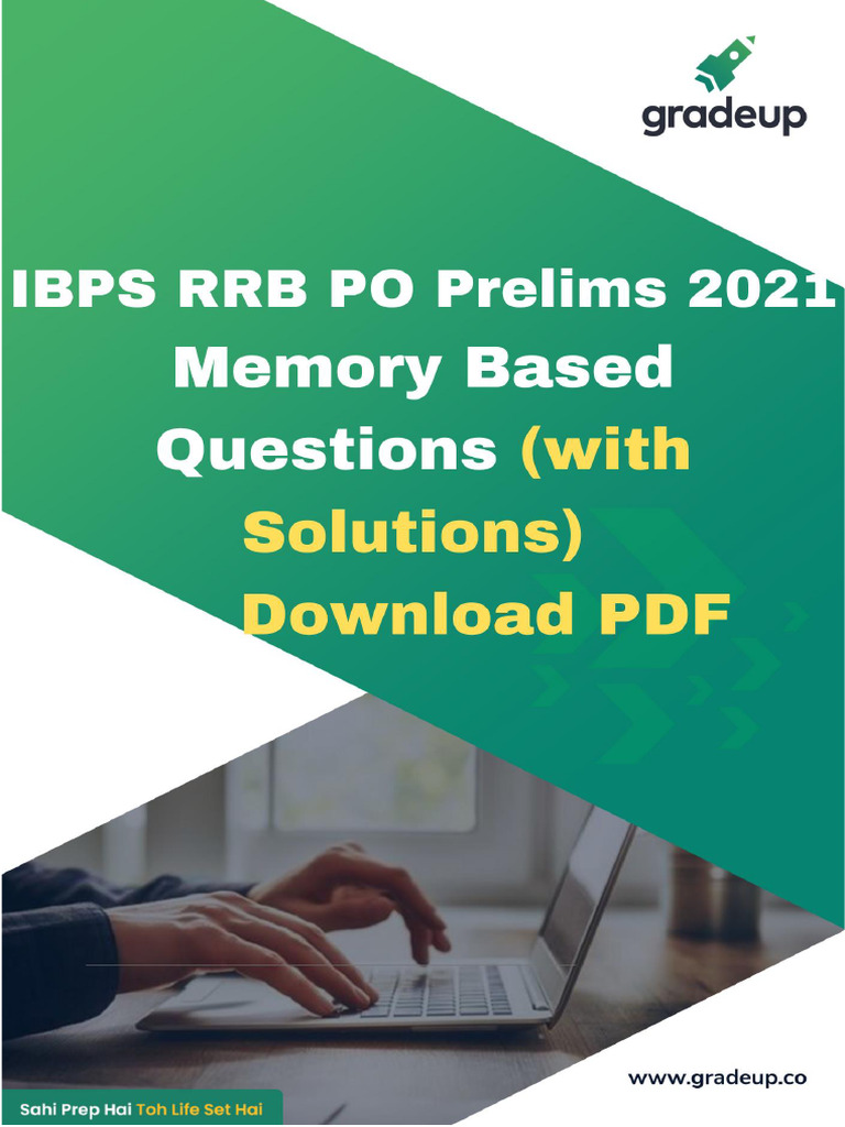 RRB PO Memory-Based Paper Analysis | PDF | Quantity
