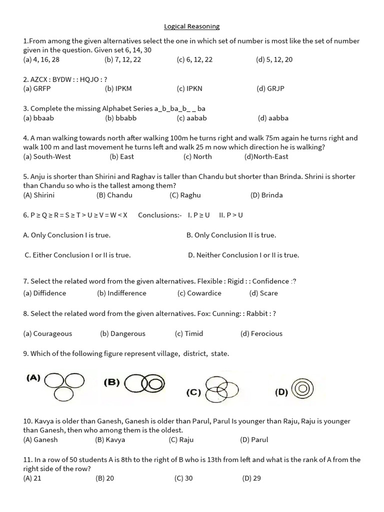 Logical Reasoning | PDF