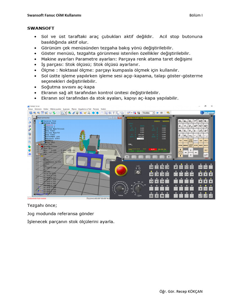 Swansoft Fanuc OiM Kullanımı | PDF