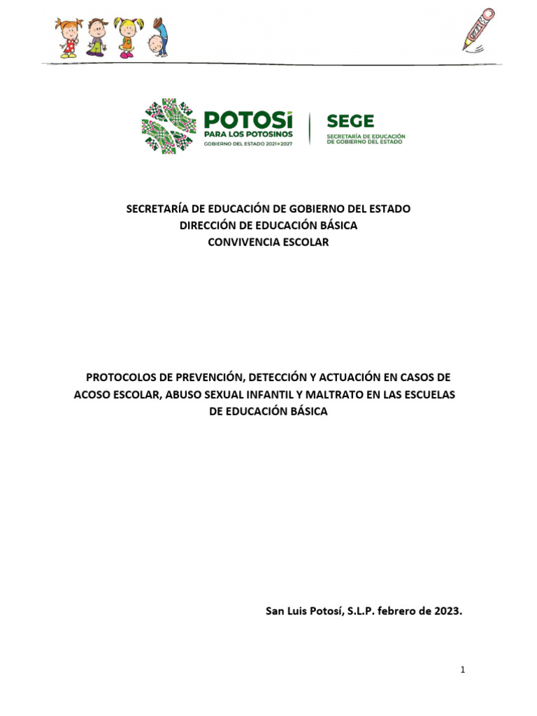 Protocolo - para La Prevencion - Deteccion - y - Actuacion - en - Casos ...