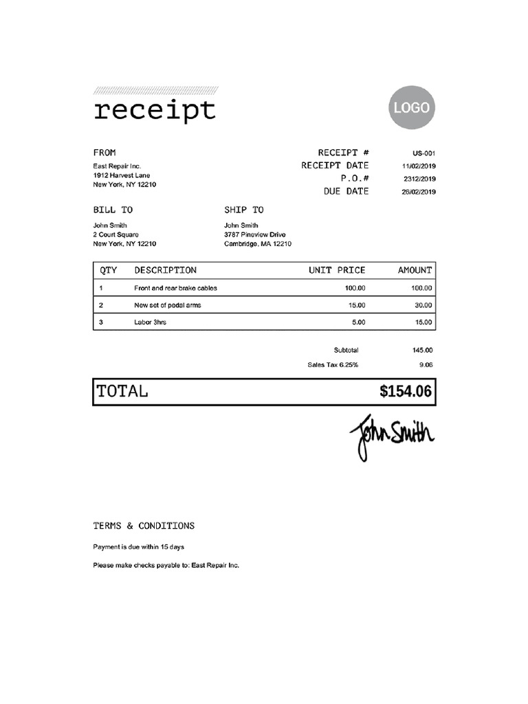 Receipt | PDF