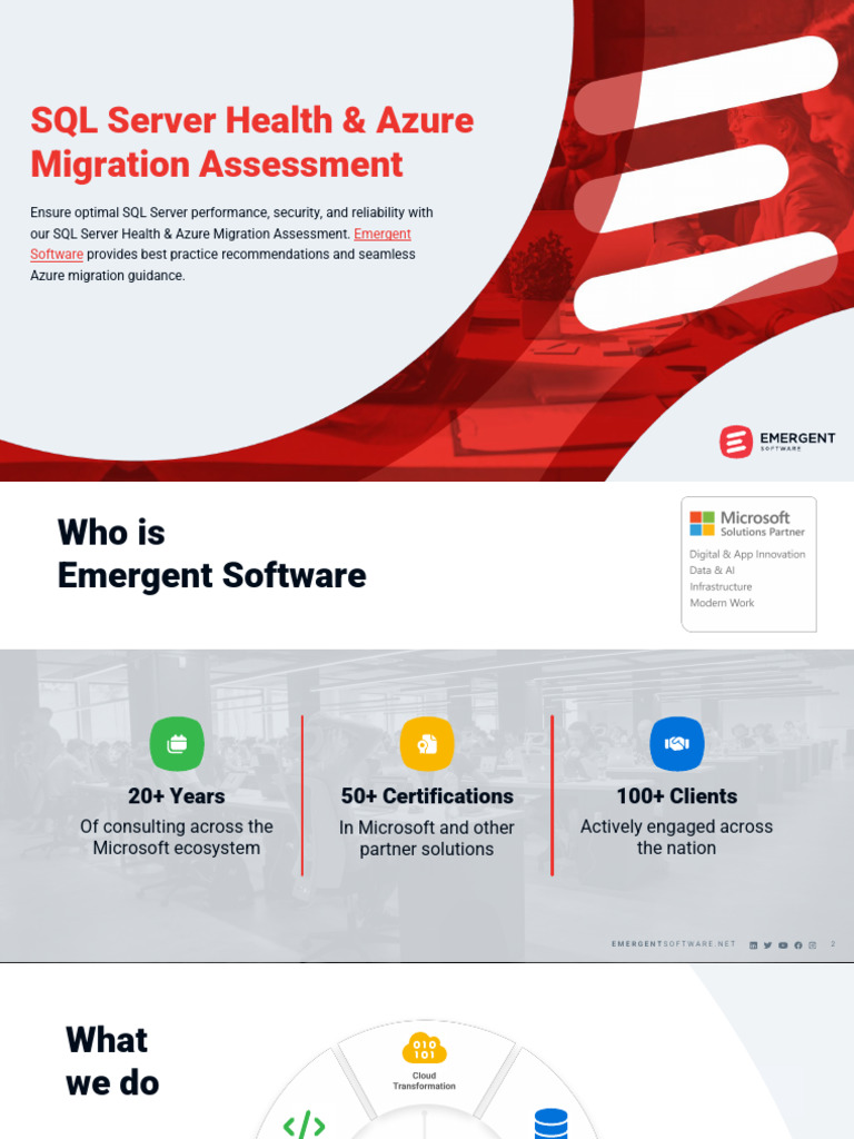 SQL Server Health & Azure Migration Assessment | PDF | Microsoft Sql ...