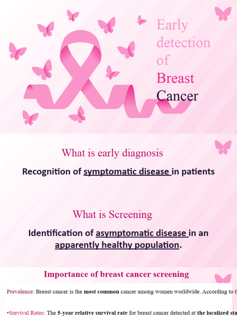 Early detection of breast cancer | PDF | Mammography | Breast Cancer