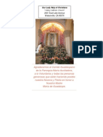 Altar de La Virgen de Gudalupe