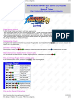 King of Fighters 98 Codes
