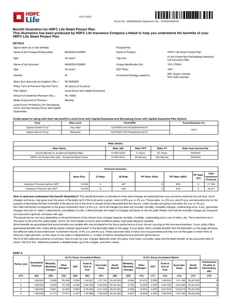 Illustration Qbr86q33ejifm | PDF | Life Insurance | Insurance