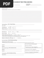 Ward Council Meeting Agenda Template | PDF | Self-Improvement