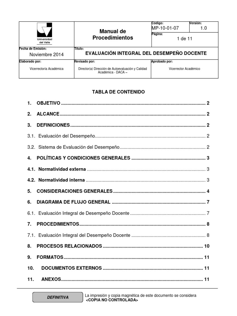 Evaluación Desempeño Docente Manual | PDF | Evaluación | Maestros