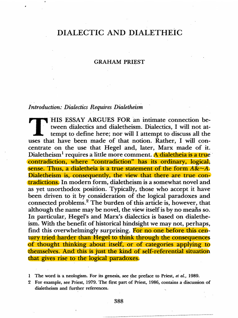 1989 Priest Dialetheiic | PDF