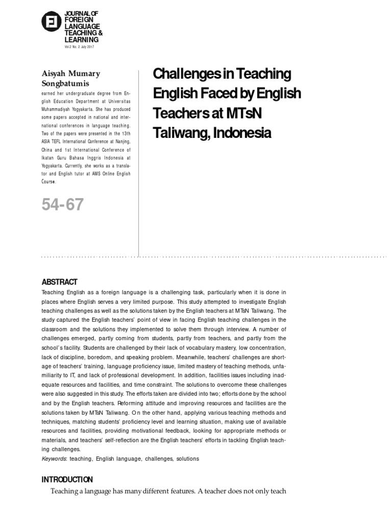 Foreign Language Teaching And Learning Pdf Teachers Teaching Method
