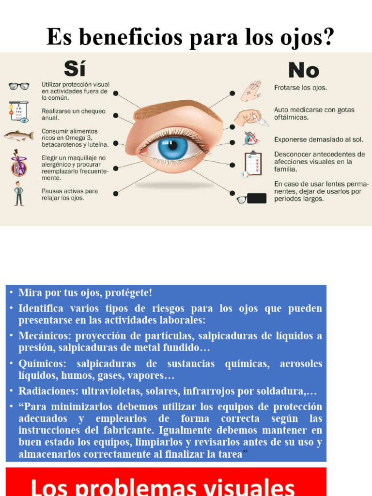 Cuida tus ojos: riesgos y consejos | PDF | Lentes de contacto | Ojo