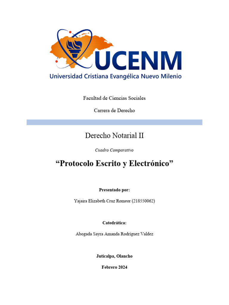 Protocolo Notarial: Escrito vs Electrónico | PDF | Accesibilidad | La ...