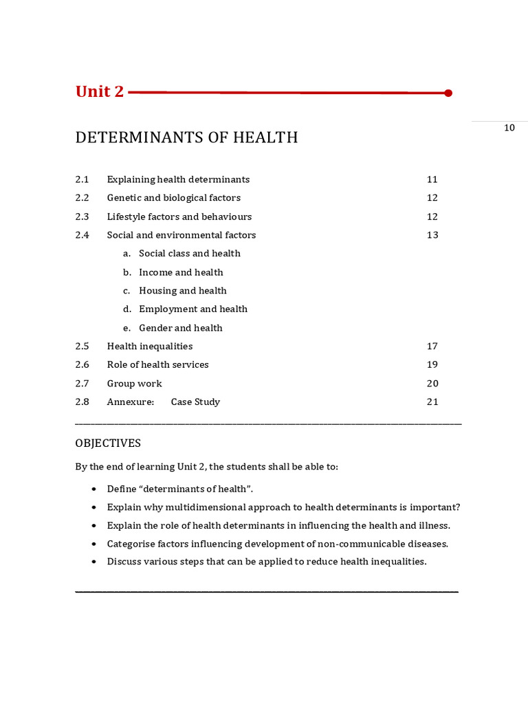 Determinants of Health Explained | PDF | Health Equity | Social Inequality